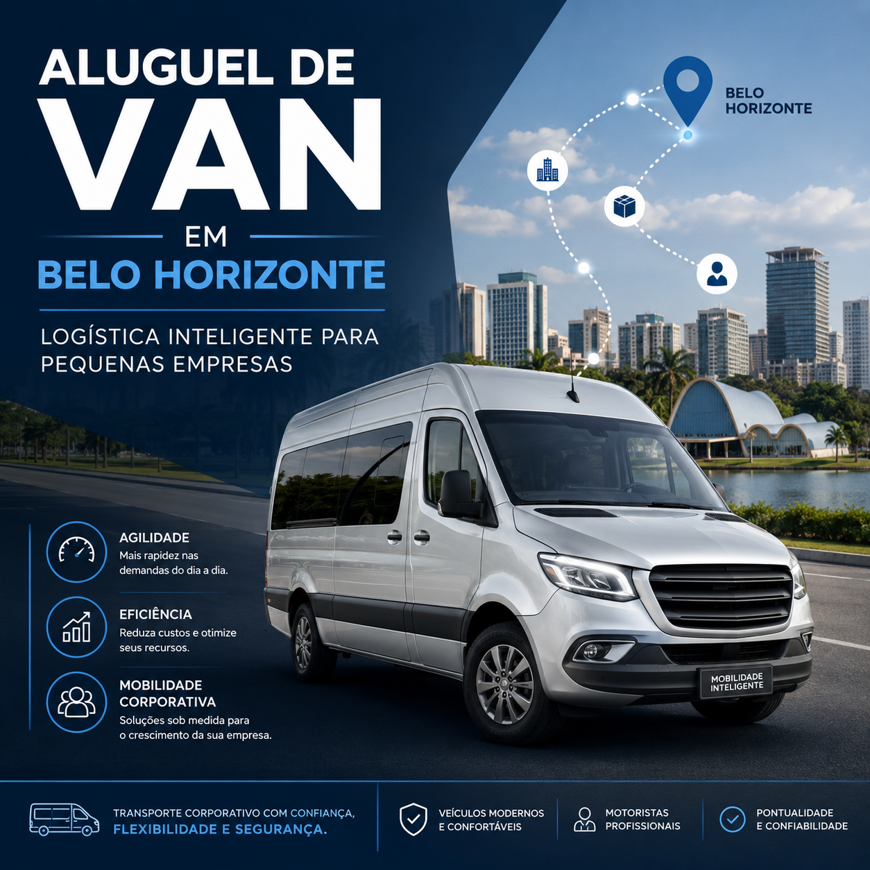 Aluguel de Van em Belo Horizonte Logística Inteligente para Pequenas Empresas